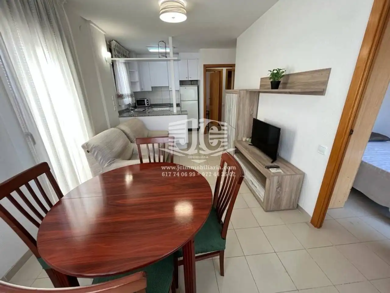 Living room of Flat for rent in Tortosa  with Air Conditioner, Furnished and Balcony