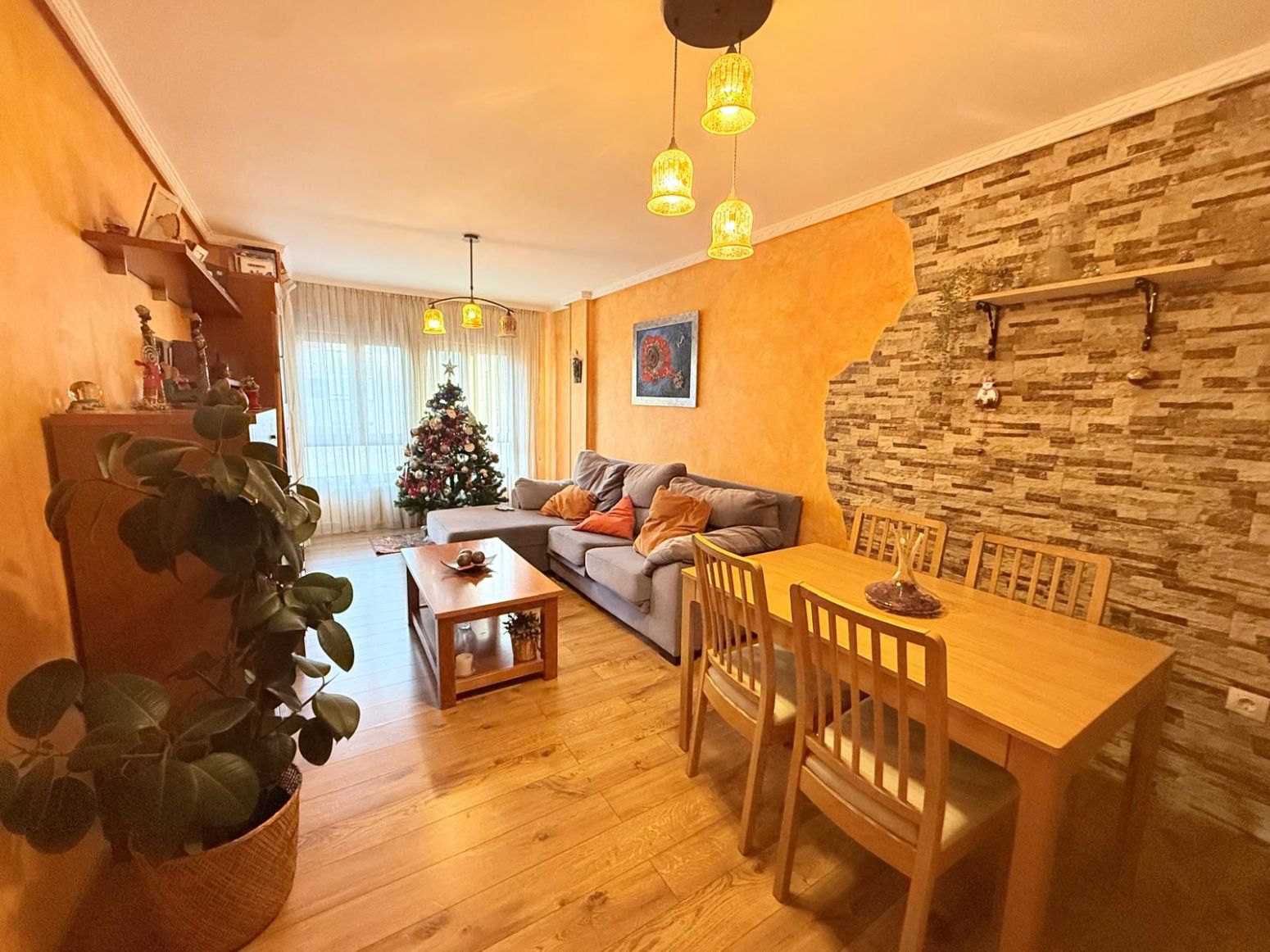 Living room of Flat for sale in Castrillón  with Heating, Private garden and Terrace
