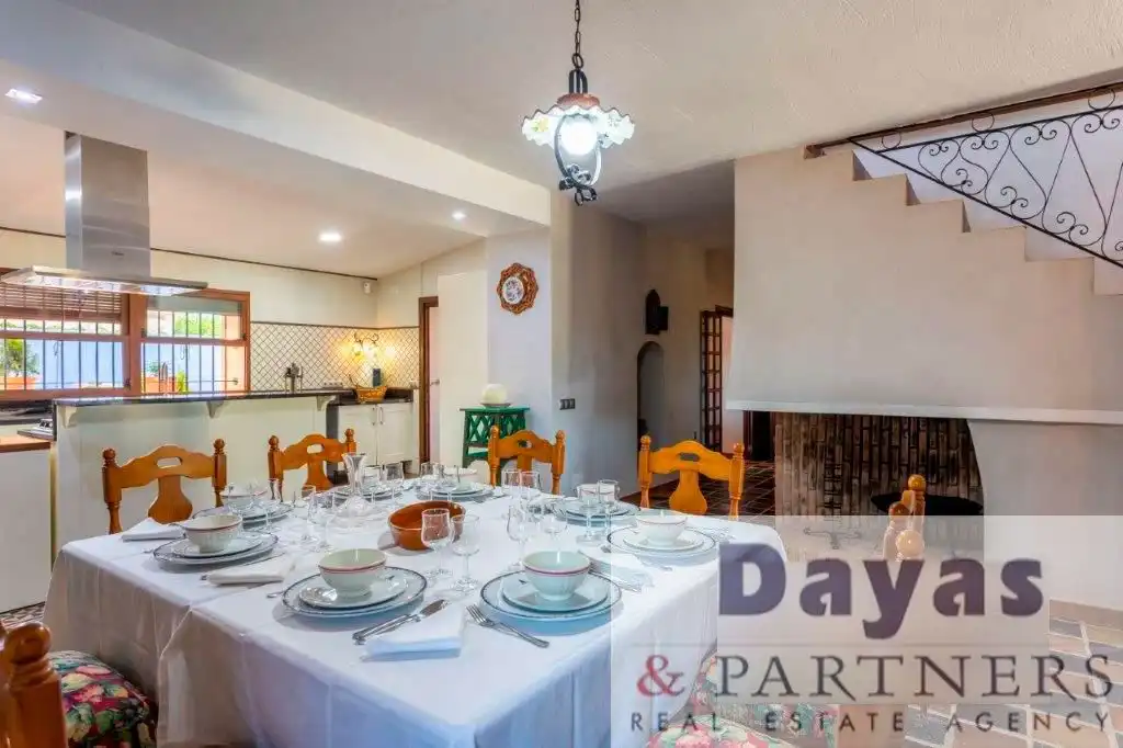 Dining room of Houses for sale in Orihuela  with Private garden, Terrace and Swimming Pool