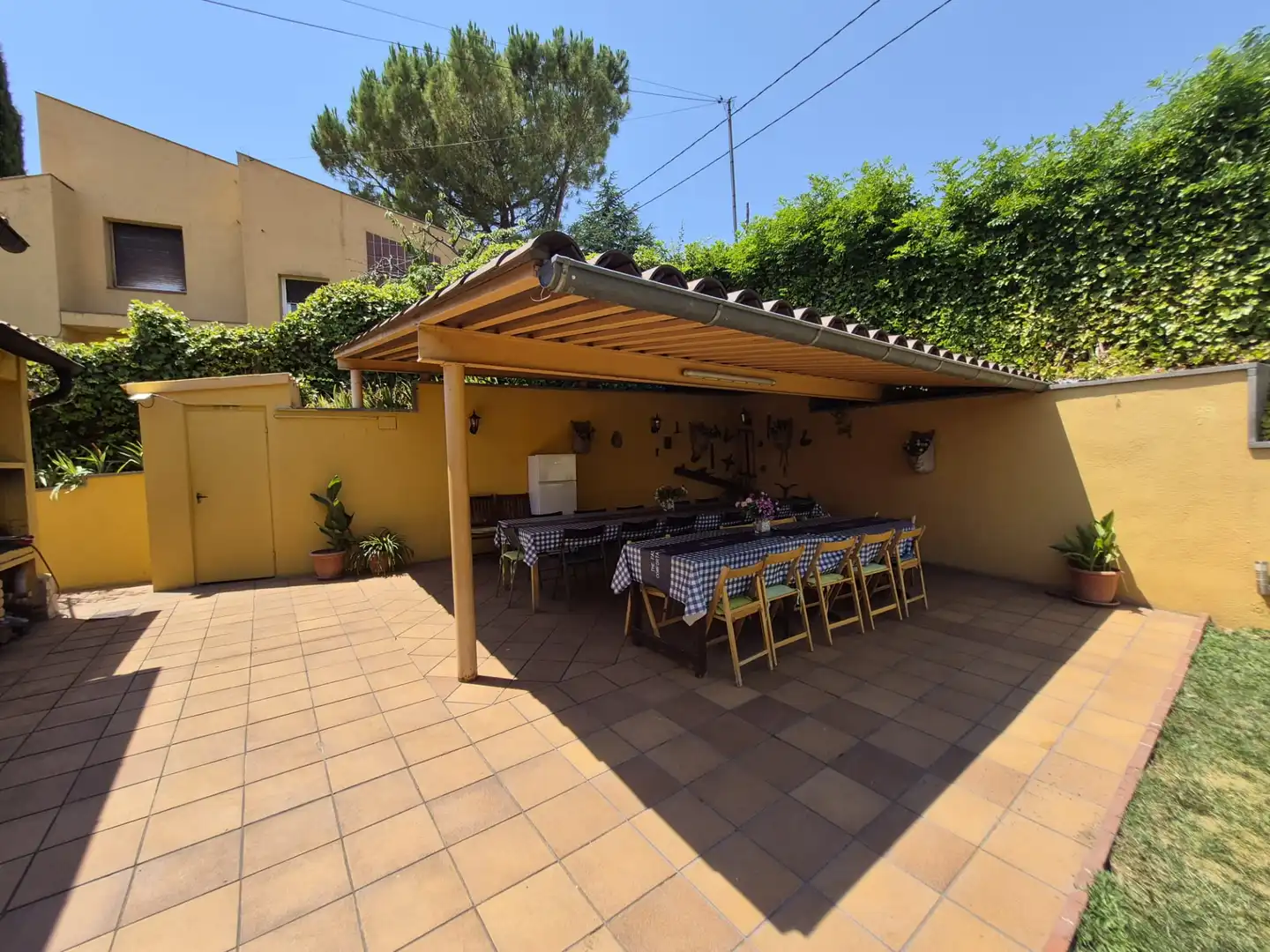 Terraza de Casa o chalet de alquiler en La Llacuna con Aire acondicionado, Calefacción y Jardín privado