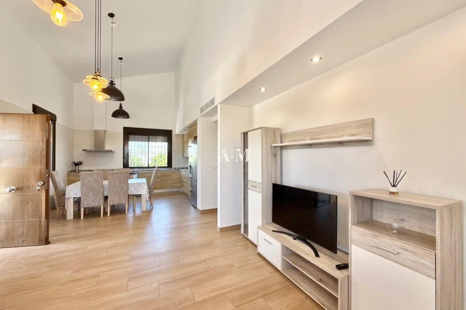 Sala de estar de Casa o chalet de alquiler en Elche / Elx con Aire acondicionado, Calefacción y Terraza