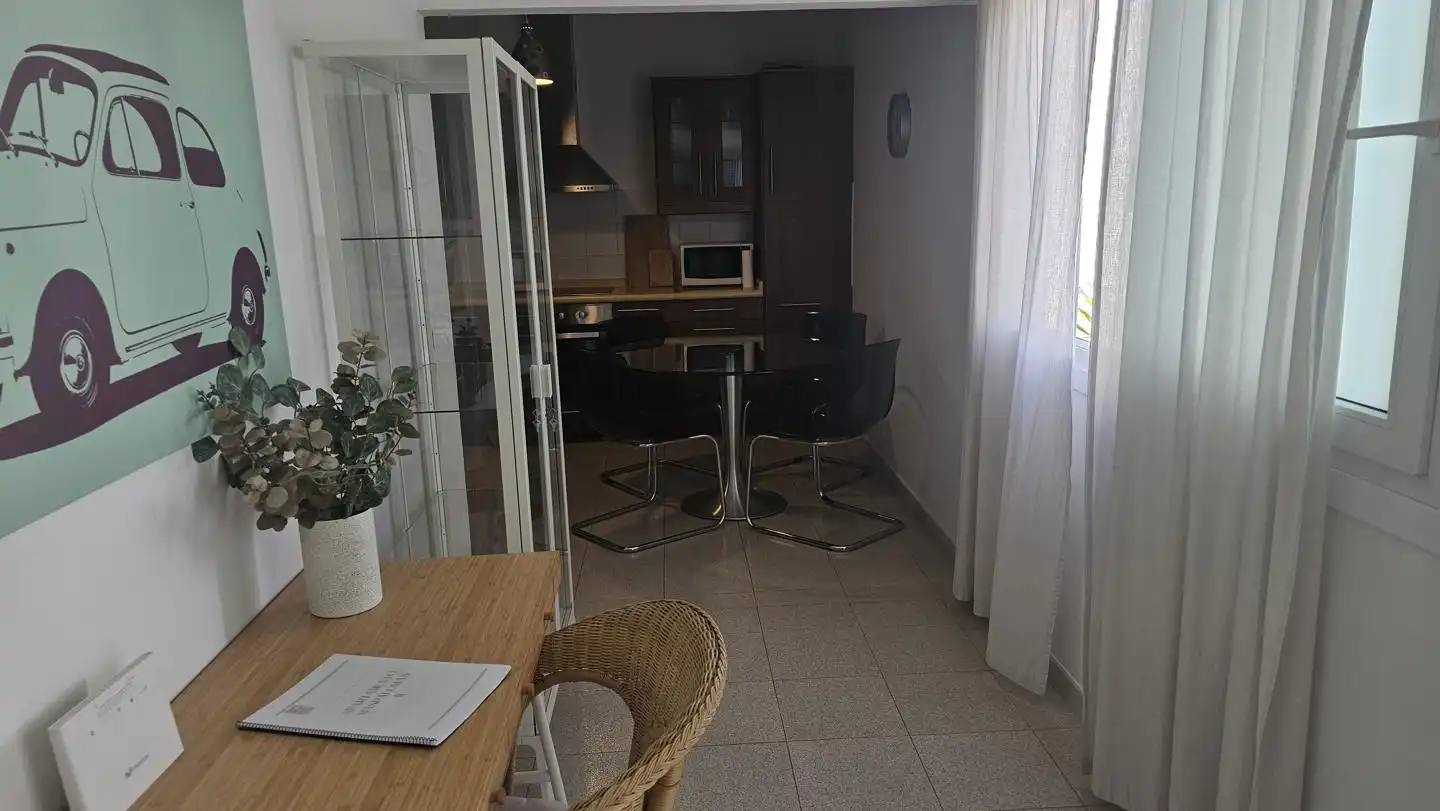 Dining room of Flat for rent in San Bartolomé de Tirajana  with Air Conditioner, Terrace and Furnished