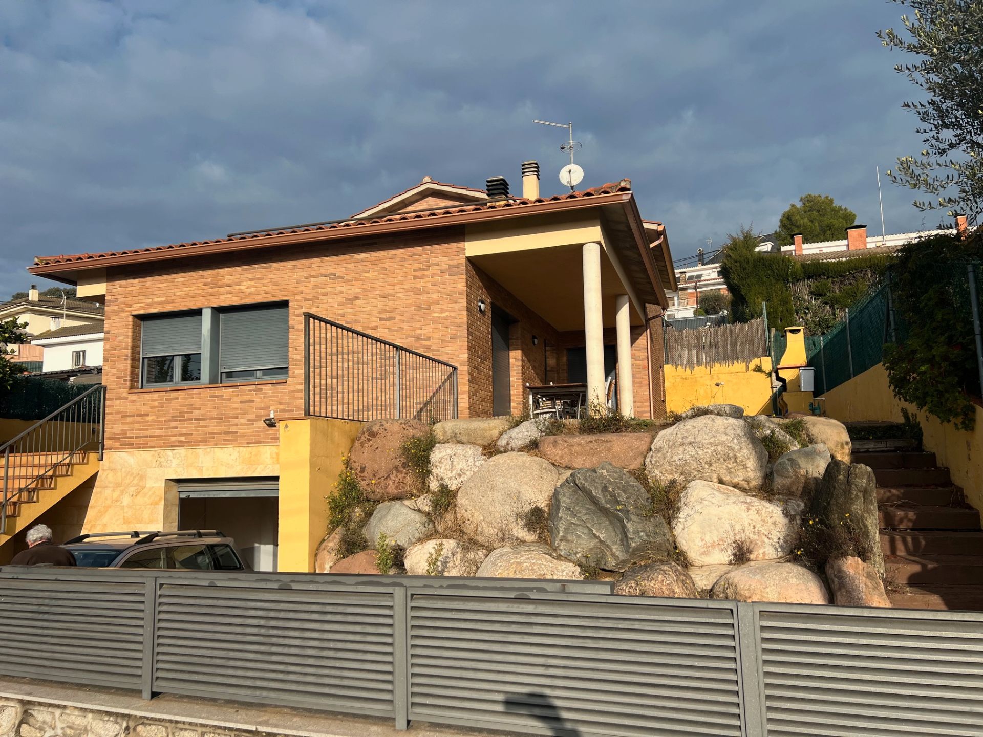 Exterior view of House or chalet for sale in Les Franqueses del Vallès  with Air Conditioner, Private garden and Terrace