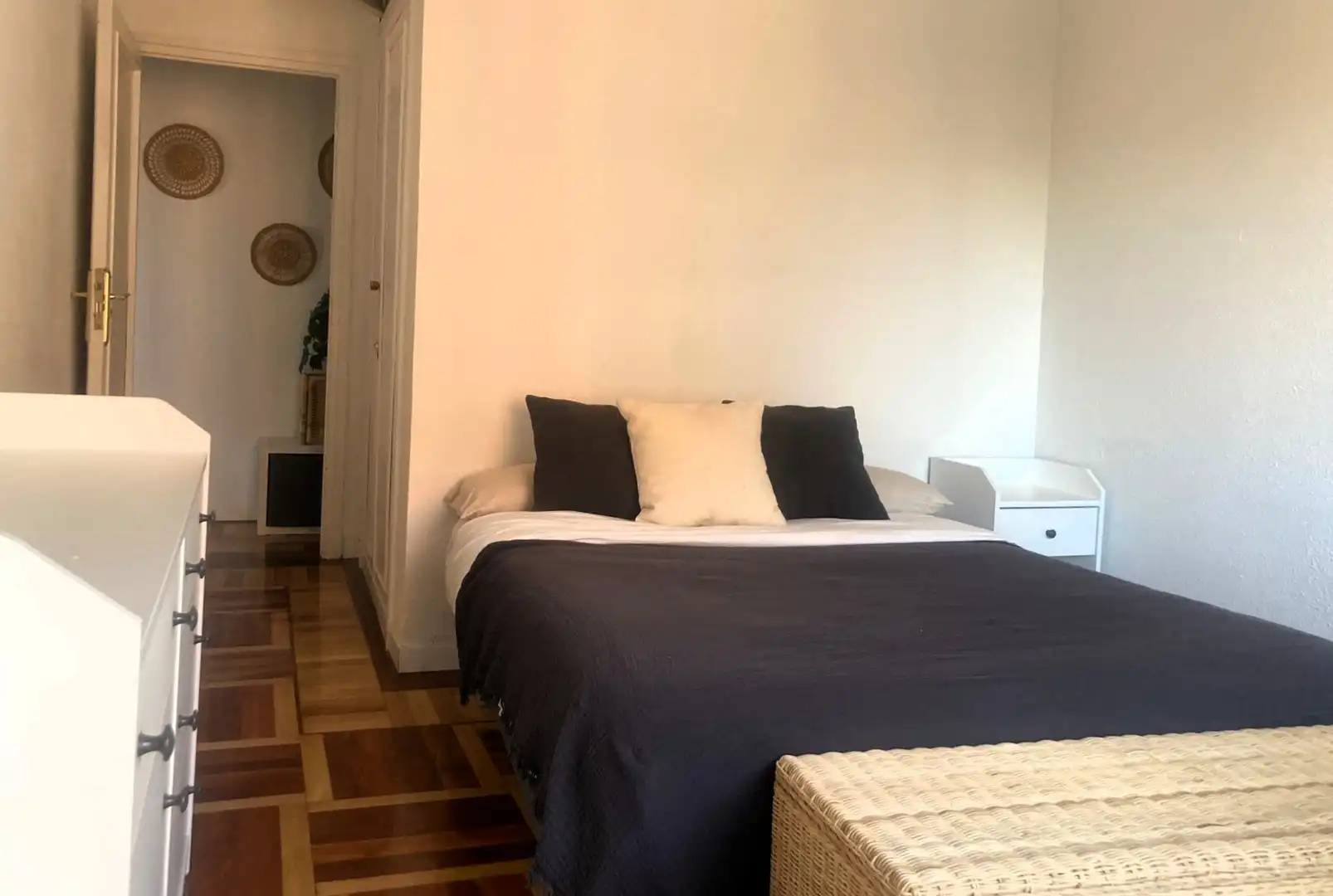 Schlafzimmer von Wohnung zur untervermieten in Madrid mit Heizung, Möbliert und Ofen
