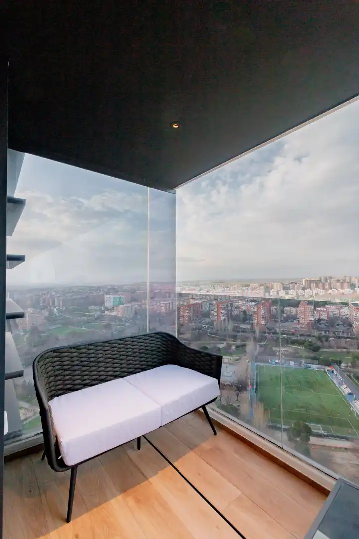 Terraza de Apartamento en venta en Madrid con Calefacción, Jardín privado y Piscina comunitaria