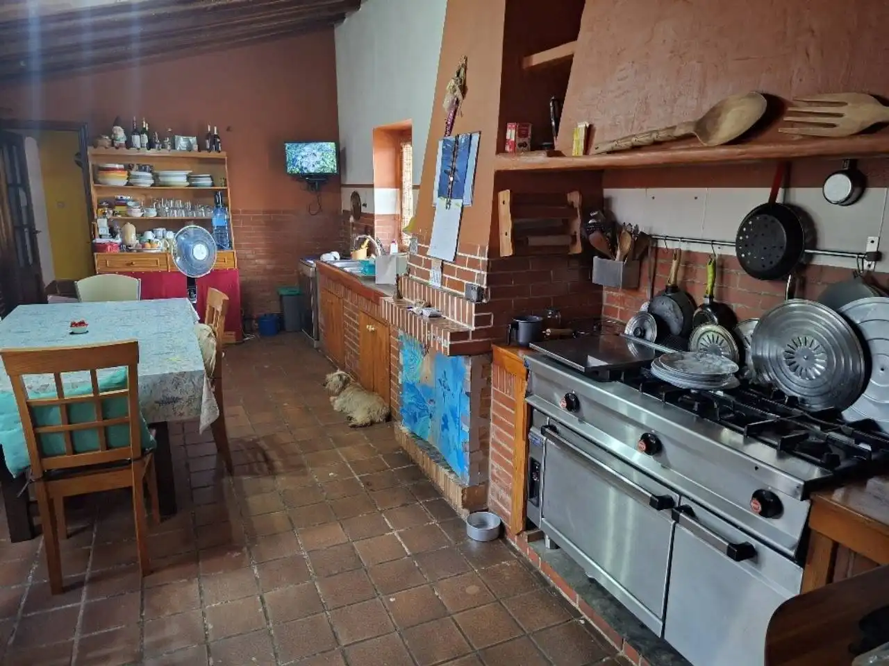 Cuina de Casa o xalet en venda en Cartagena amb Jardí privat