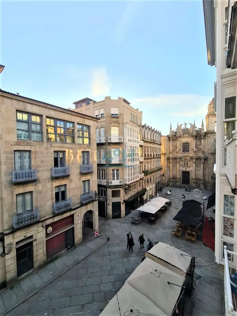 Vista exterior de Estudi de lloguer en Ourense Capital  amb Calefacció i Parquet