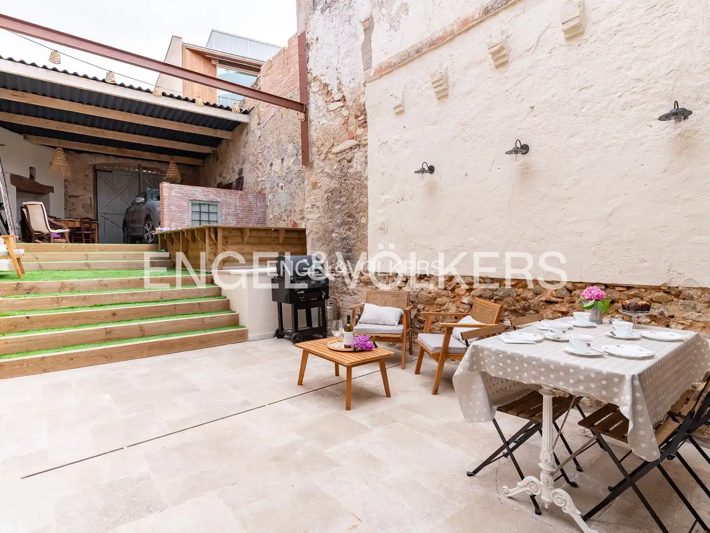 Terraza de Casa adosada de alquiler en Alella con Aire acondicionado, Calefacción y Jardín privado