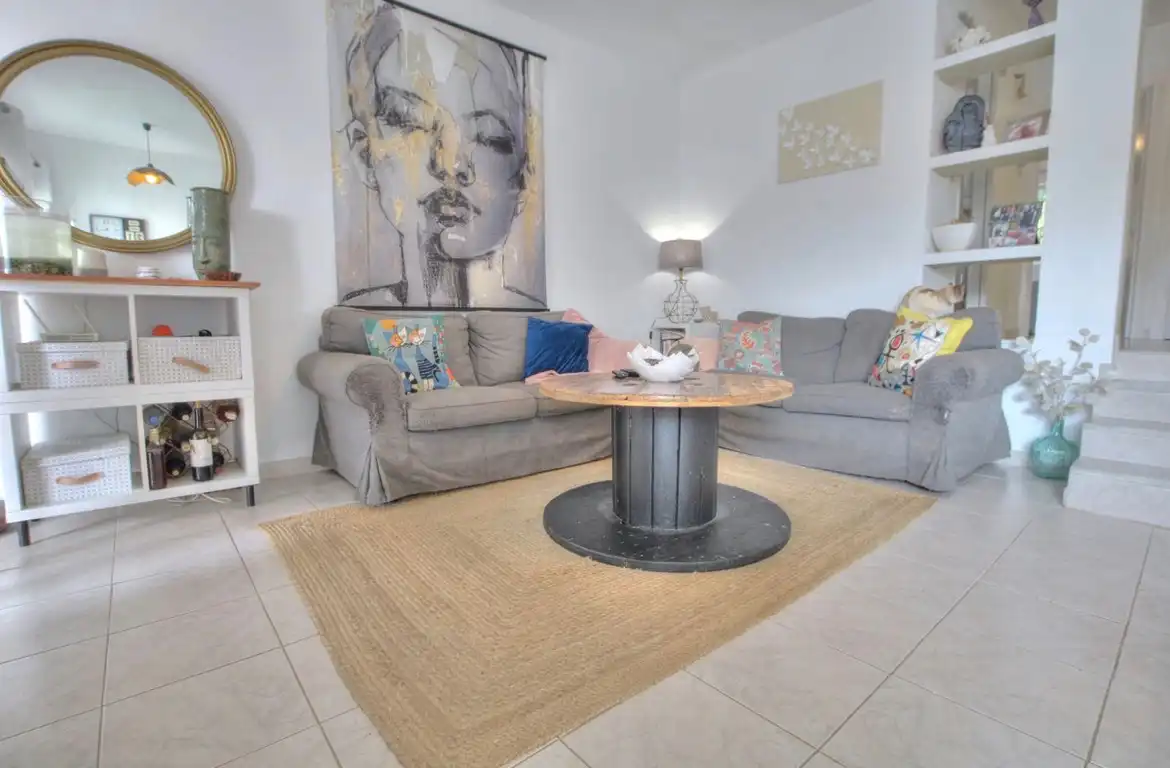 Wohnzimmer von Wohnung zum Verkauf in Mijas mit Klimaanlage, Terrasse und Möbliert