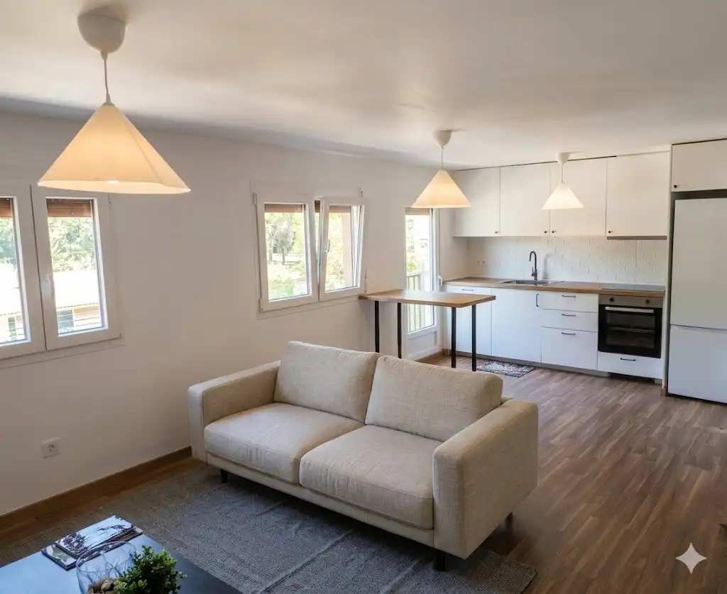 Living room of Flat for sale in Elgoibar  with Heating, Parquet flooring and Furnished