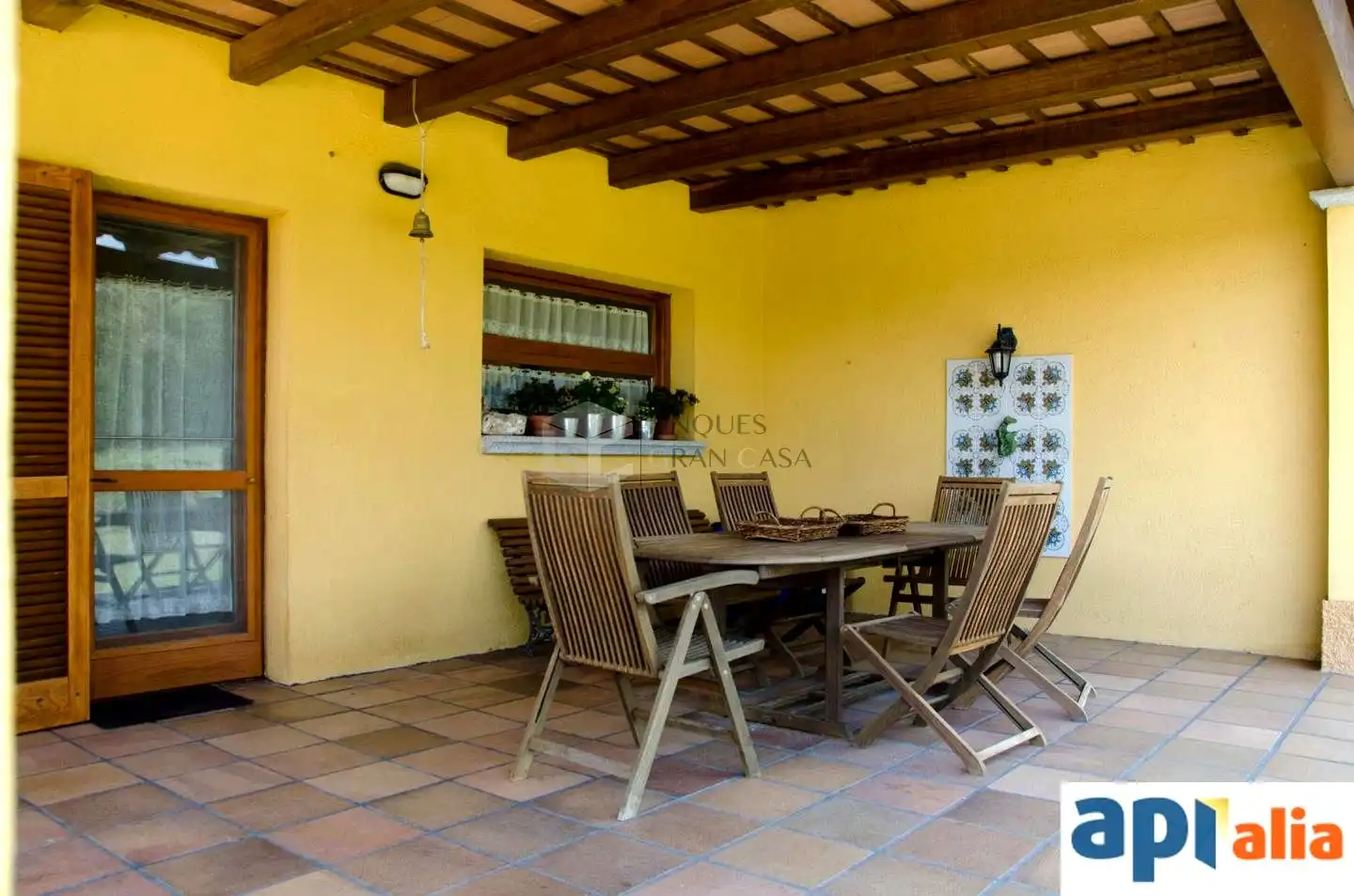 Terraza de Finca rústica en venta en Sant Antoni de Vilamajor con Jardín privado, Parquet y Terraza