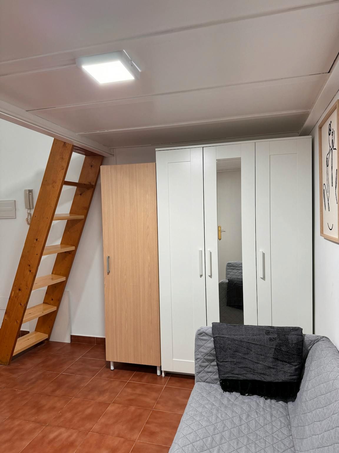 Bedroom of Flat for rent in  Madrid Capital  with Air Conditioner, Heating and Furnished