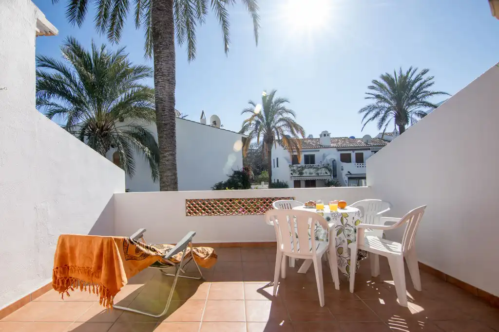 Jardín de Piso de alquiler en Dénia con Aire acondicionado, Calefacción y Terraza