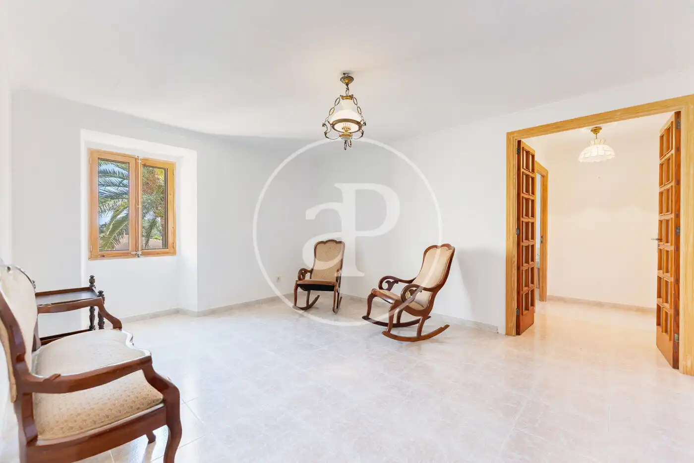 Sala d'estar de Casa adosada en venda en Lloret de Vistalegre amb Aire condicionat, Calefacció i Jardí privat