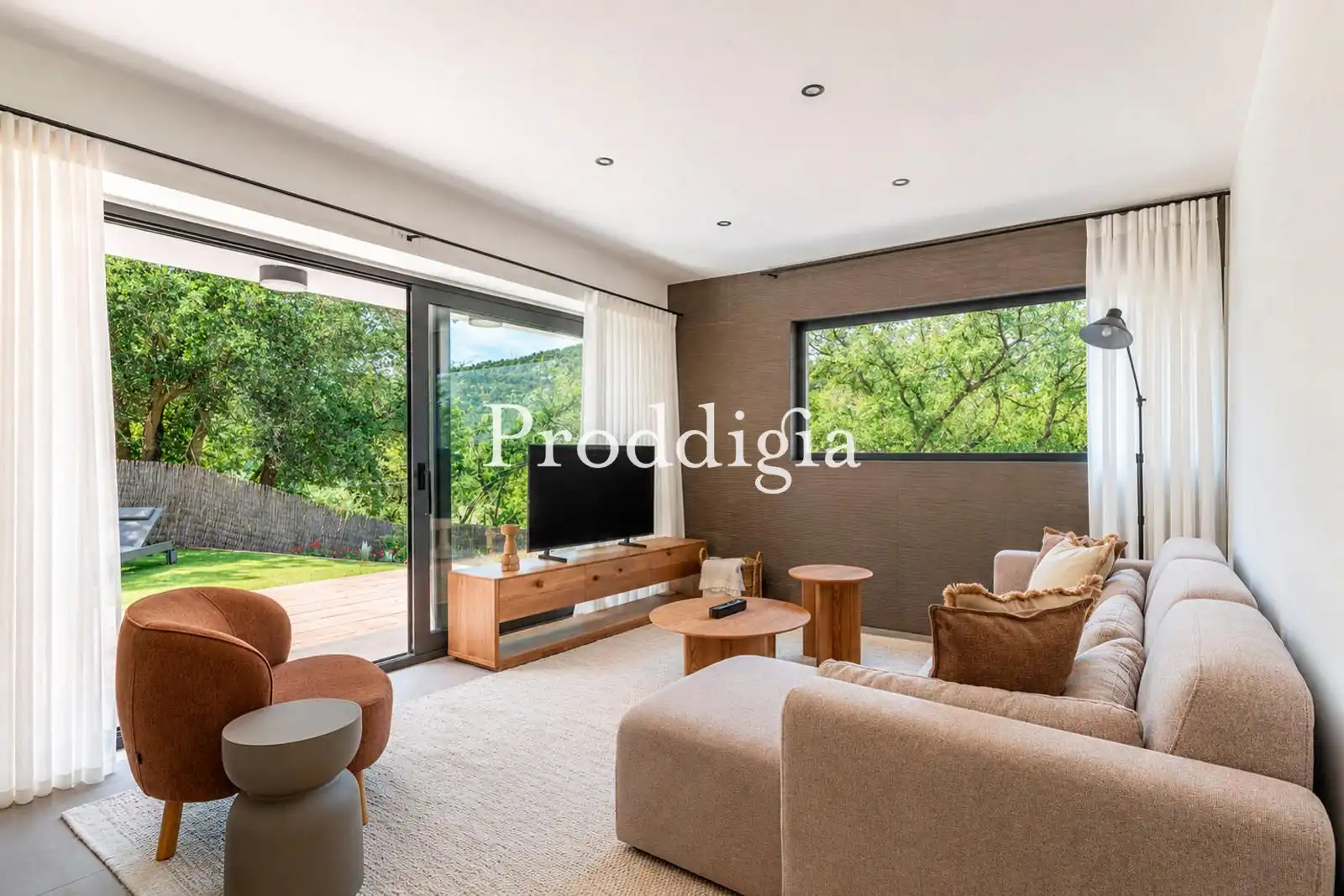 Sala de estar de Casa o chalet de alquiler en Barcelona con Aire acondicionado, Calefacción y Amueblado