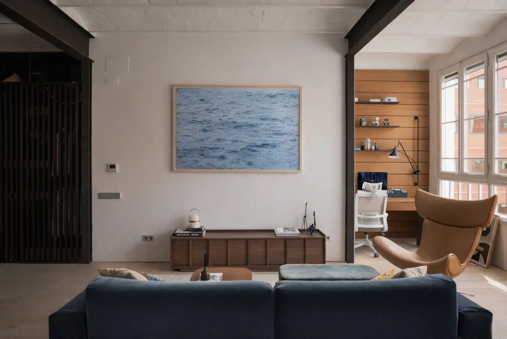 Sala de estar de Piso en venta en Barcelona con Aire acondicionado, Calefacción y Parquet