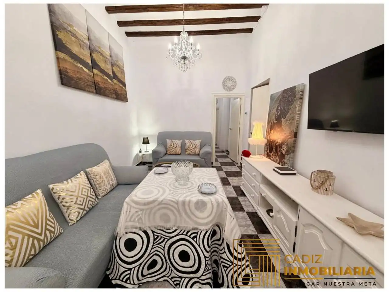 Wohnzimmer von Wohnung zum Verkauf in Cádiz