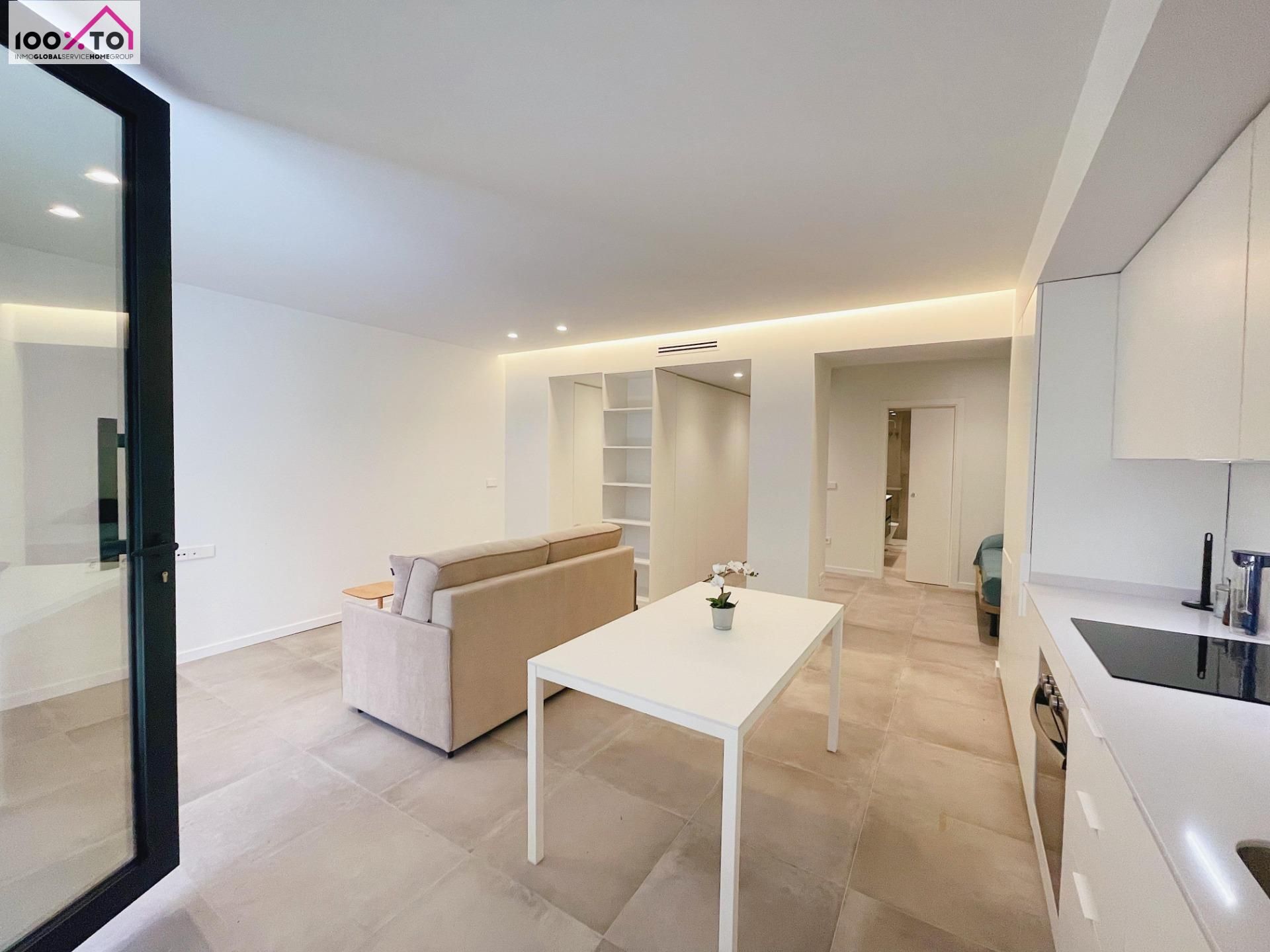 Sala de estar de Apartamento de alquiler en  Valencia Capital con Aire acondicionado y Calefacción