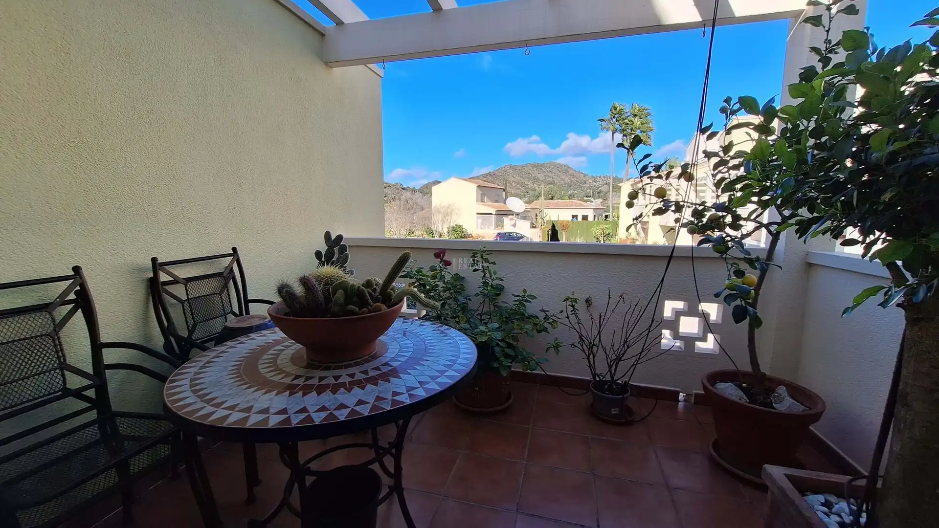 Terrace of Detached homes for sale in El Ràfol d'Almúnia  with Air Conditioner, Terrace and Swimming Pool