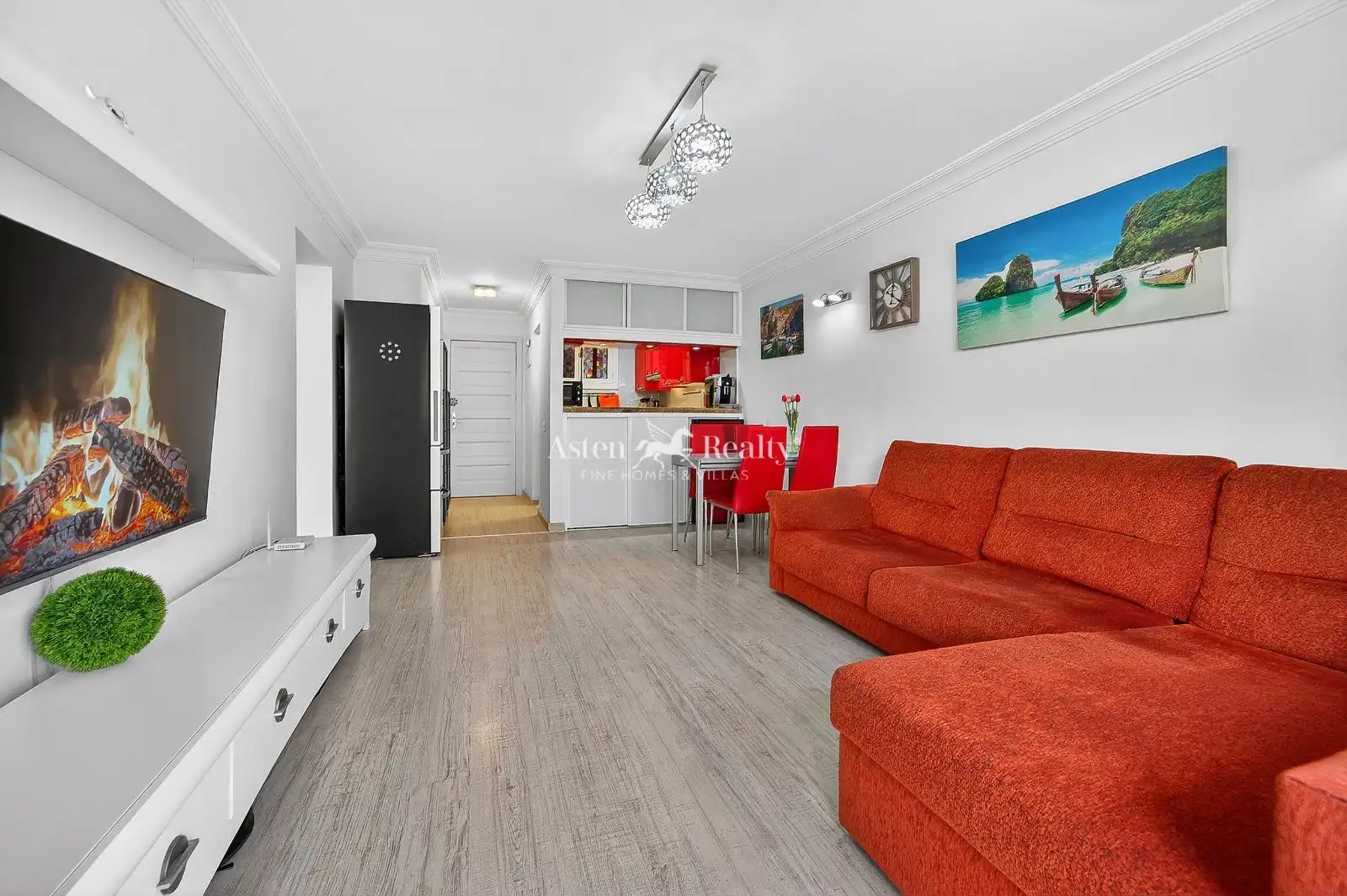 Sala d'estar de Apartament en venda en Arona amb Aire condicionat, Terrassa i Piscina