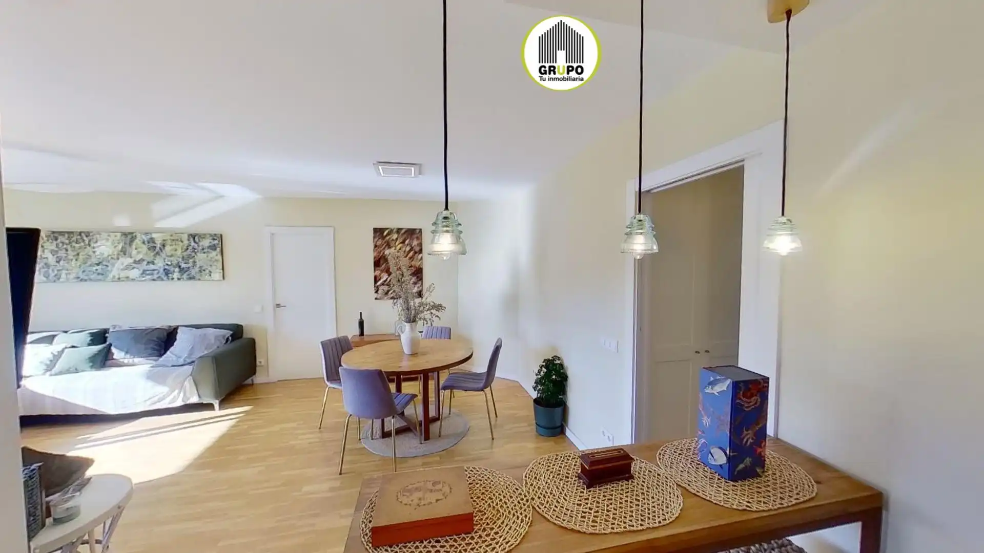 Living room of Flat for rent in Begues  with Heating, Private garden and Parquet flooring