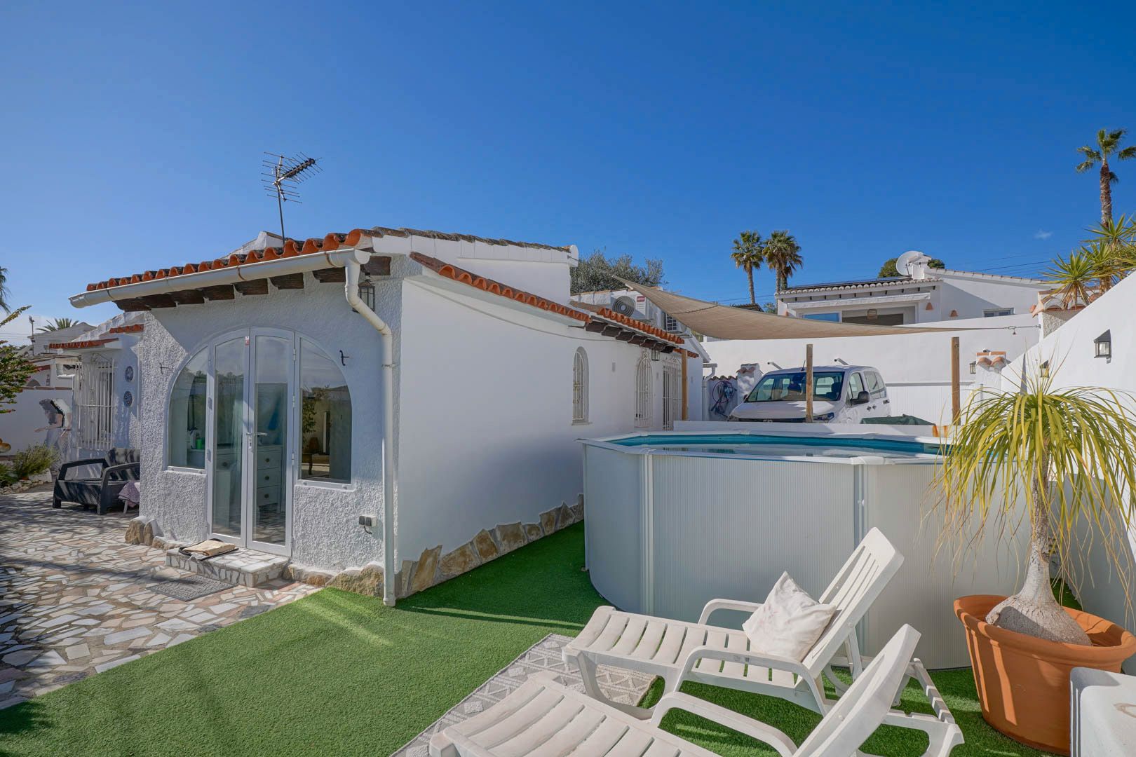 Exterior view of House or chalet for sale in Moraira  with Heating and Swimming Pool