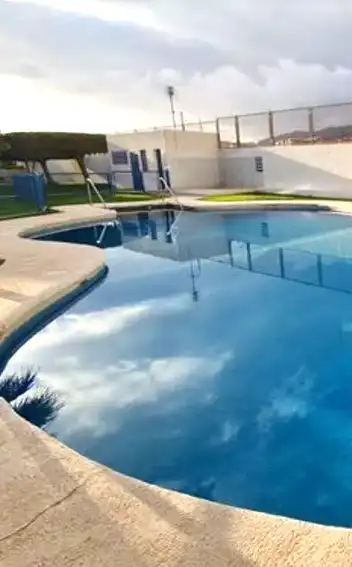 Swimming pool of Detached homes for sale in Roquetas de Mar  with Terrace and Community pool