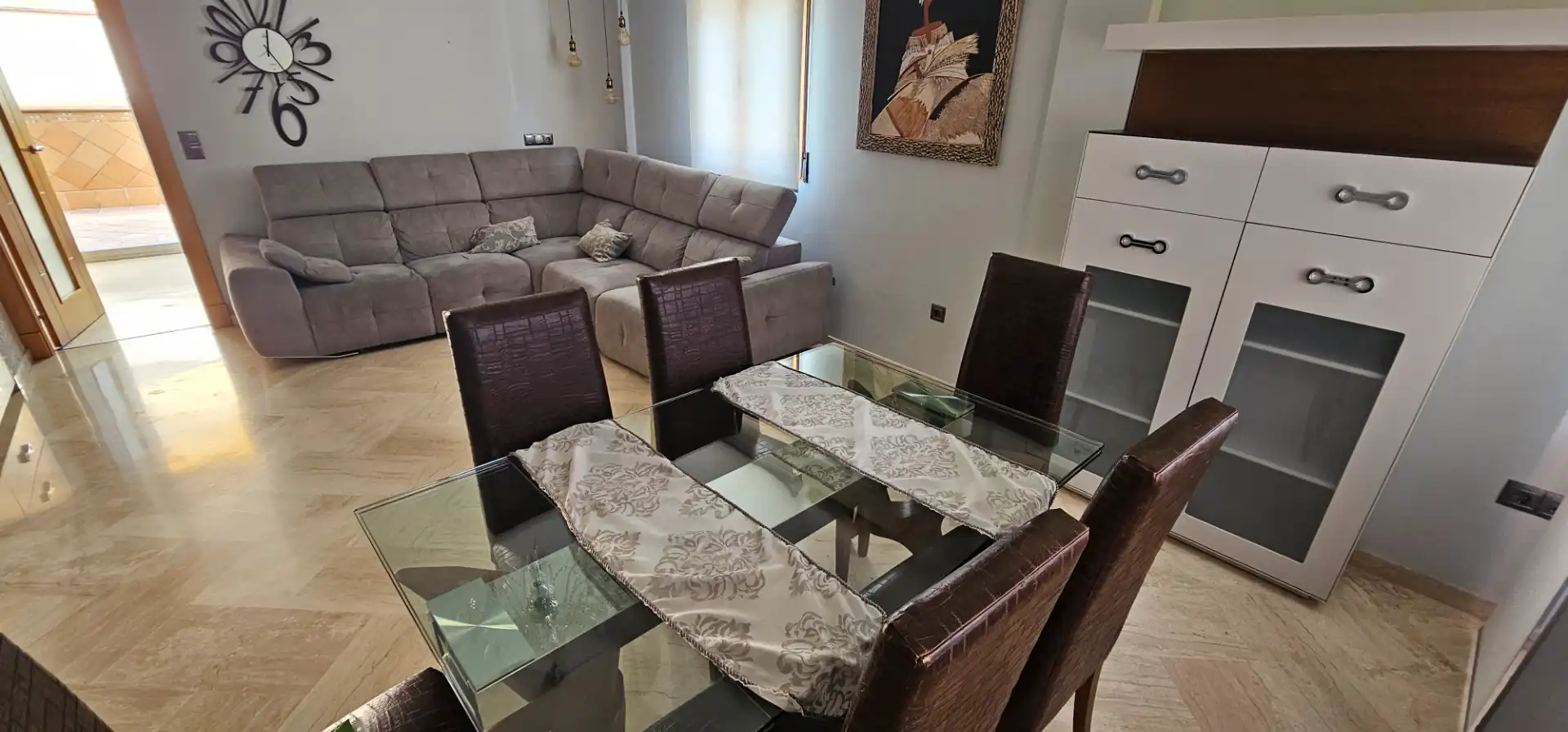 Comedor de Casa o chalet de alquiler en Maracena con Aire acondicionado, Terraza y Amueblado