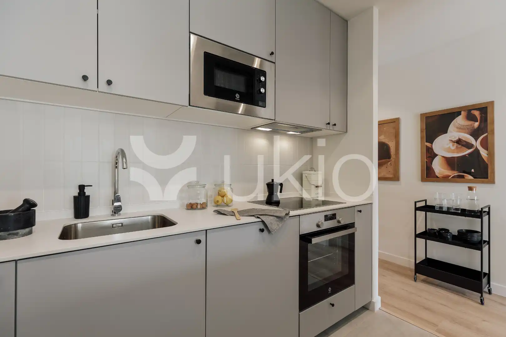 Kitchen of Apartments for rent in Barcelona  with Air Conditioner, Furnished and Oven