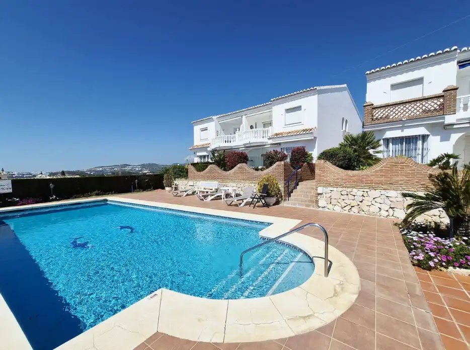Piscina de Apartamento en venta en Mijas con Aire acondicionado, Terraza y Amueblado