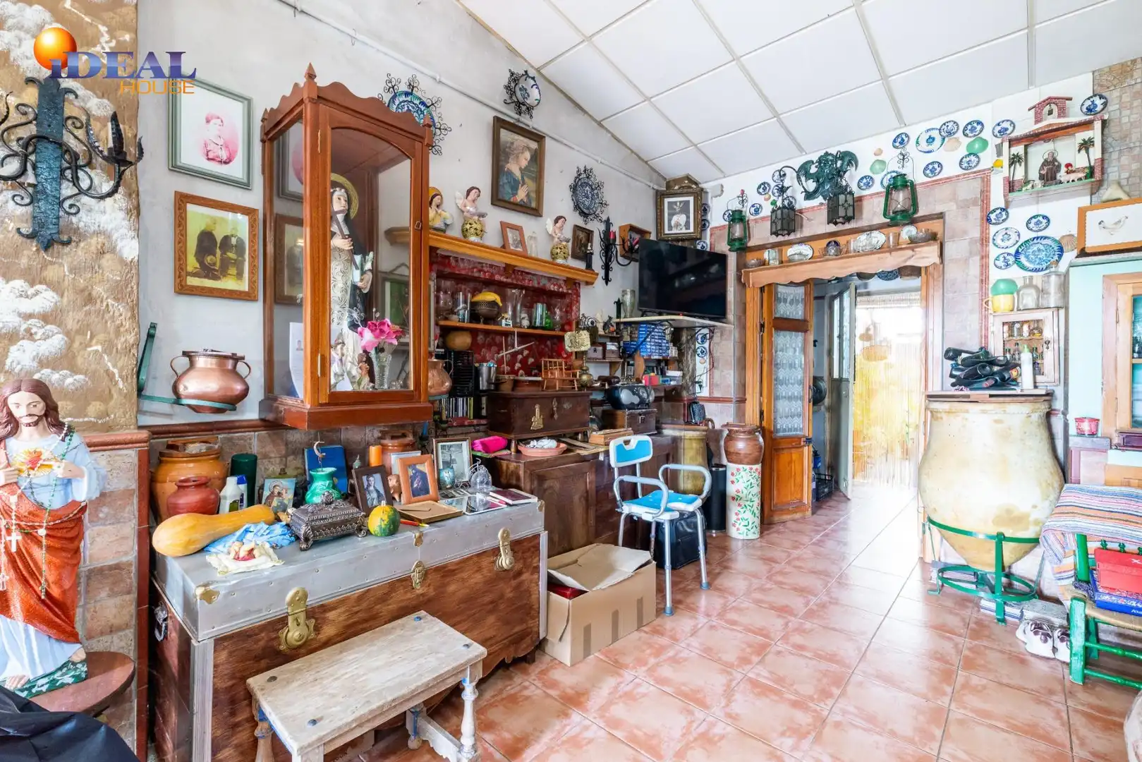 Cocina de Finca rústica en venta en Fuente Vaqueros con Jardín privado