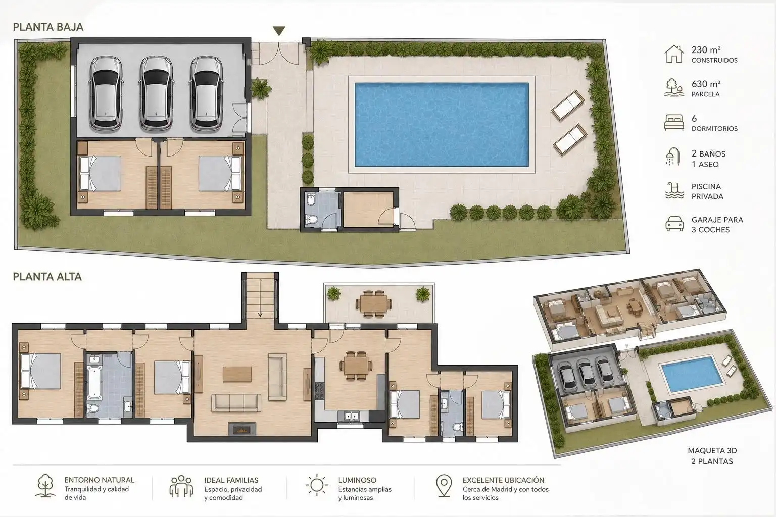 Casa o xalet en venda en Villa del Prado
