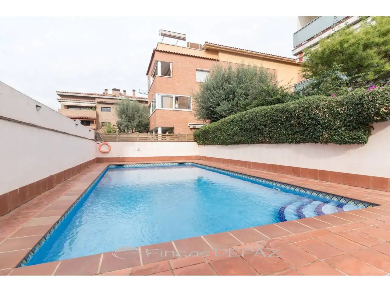 Swimming pool of Flat for sale in Castelldefels  with Air Conditioner, Heating and Parquet flooring
