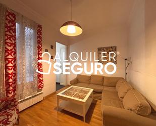 Living room of Flat to rent in  Madrid Capital  with Heating, Terrace and Furnished