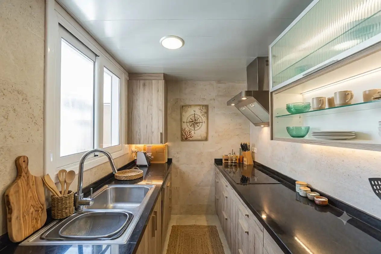 Cocina de Piso en venta en Barcelona con Aire acondicionado, Calefacción y Parquet