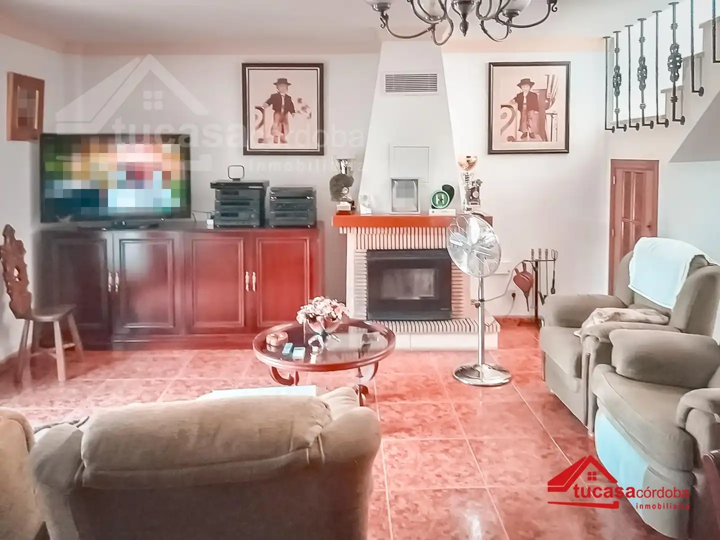 Living room of Country homes for sale in Córdoba  with Air Conditioner, Private garden and Storage room