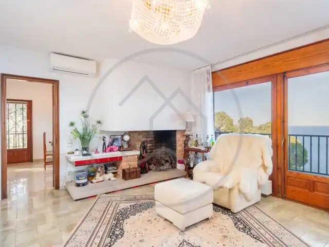 Wohnzimmer von Haus oder Chalet zum Verkauf in Palafrugell mit Klimaanlage, Heizung und Privatgarten