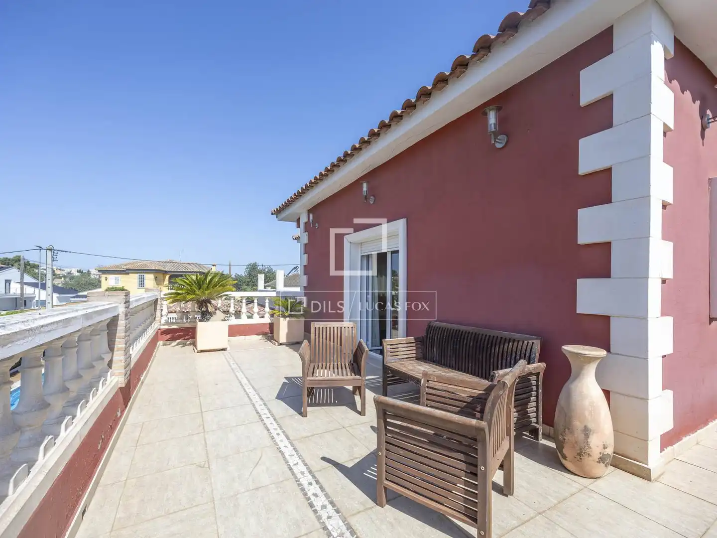 Terrace of Houses for sale in La Pobla de Vallbona  with Air Conditioner, Heating and Private garden