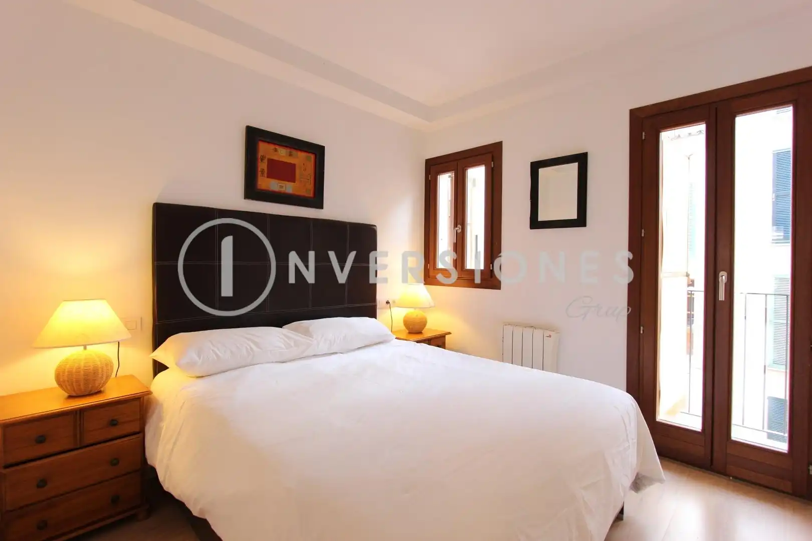 Schlafzimmer von Wohnung zum Verkauf in  Palma de Mallorca mit Klimaanlage, Möbliert und Balkon