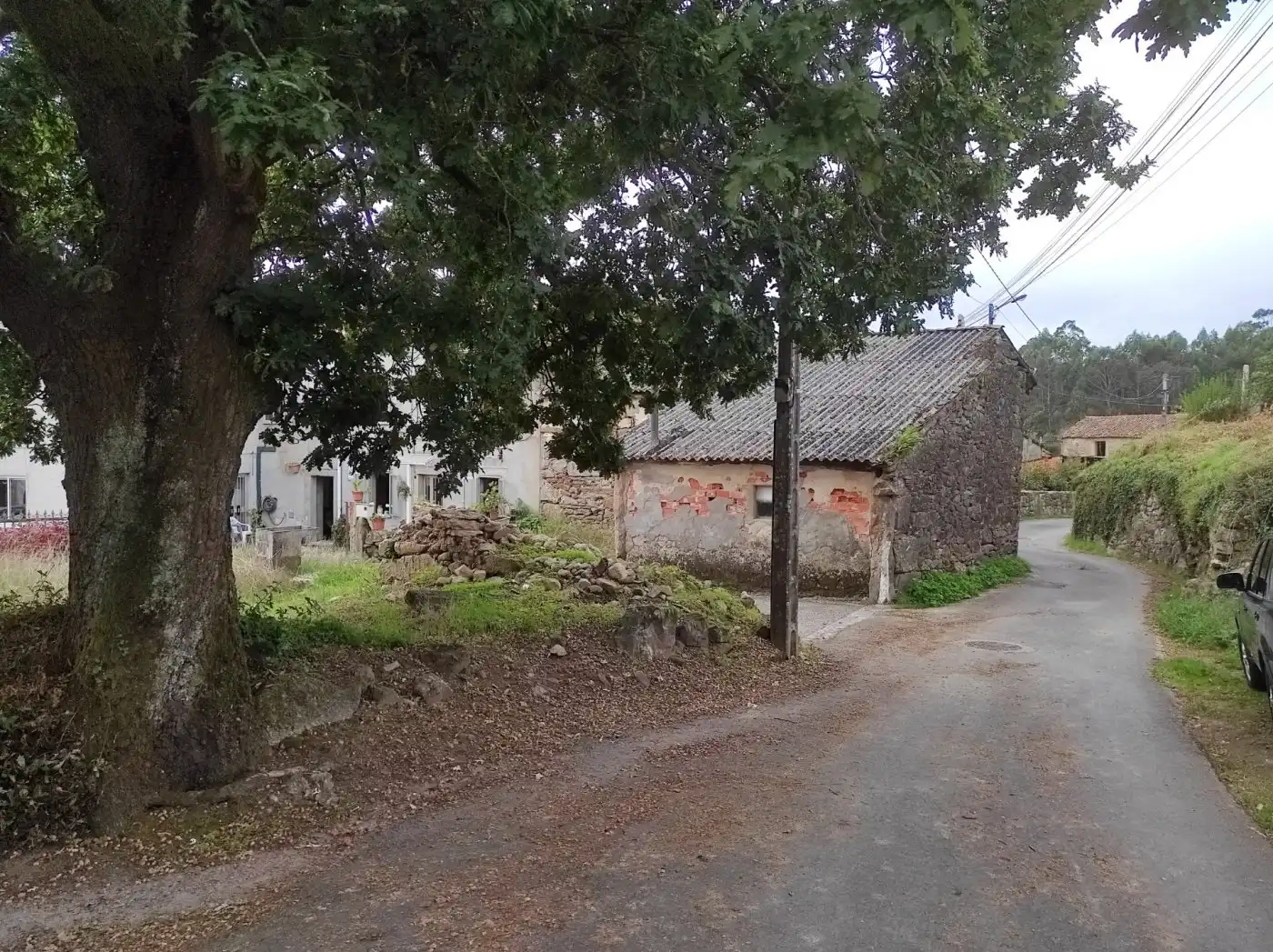 Vista exterior de Casa o xalet en venda en Santiago de Compostela 