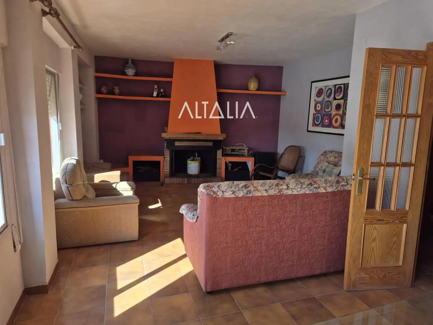 Living room of Flat for sale in Cervera del Llano  with Furnished