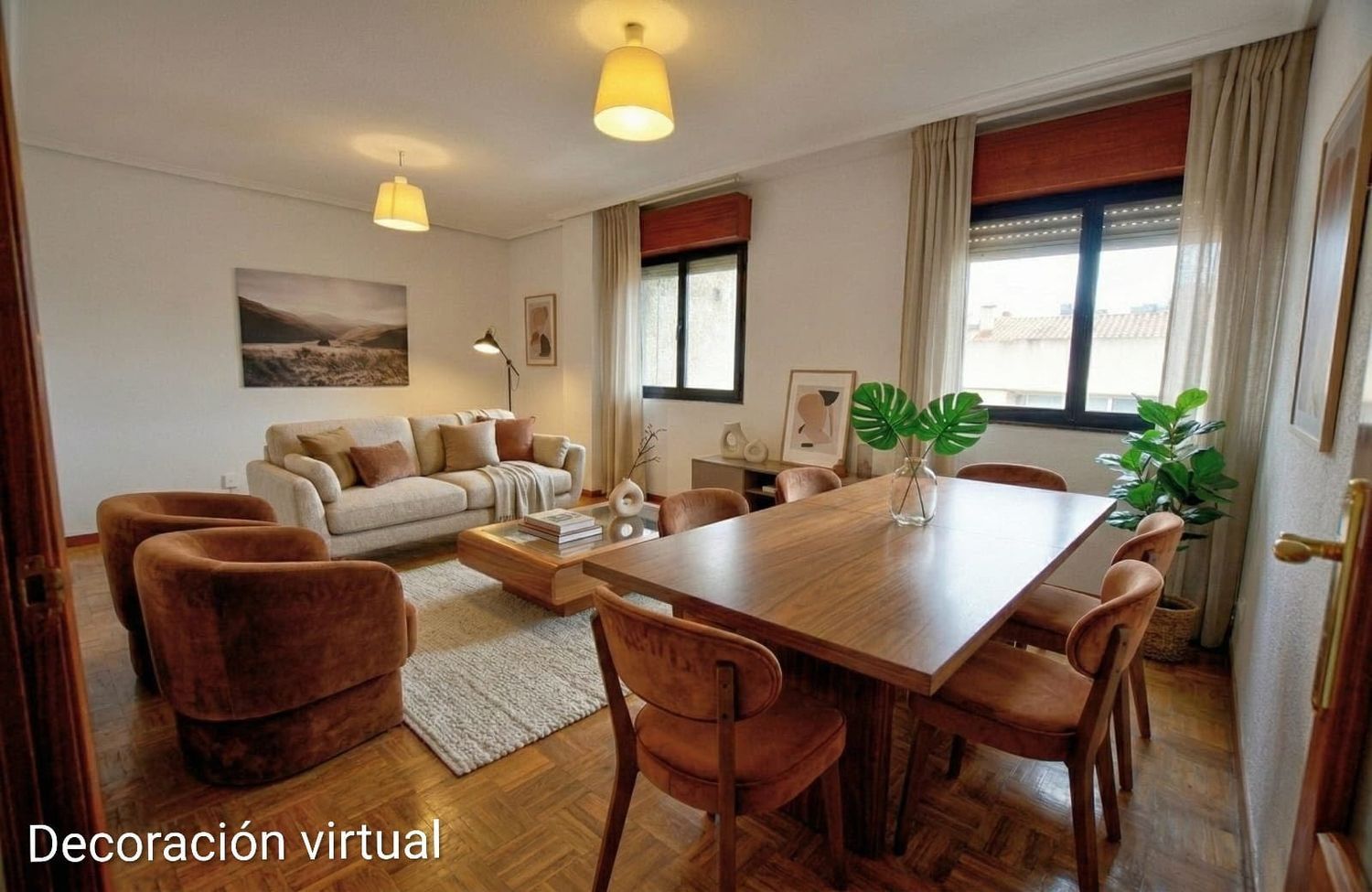 Sala de estar de Piso en venta en Avilés con Calefacción, Terraza y Trastero