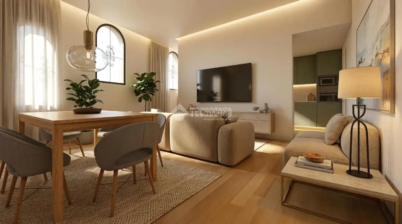 Sala de estar de Casa adosada en venta en Sant Adrià de Besòs con Aire acondicionado, Calefacción y Terraza
