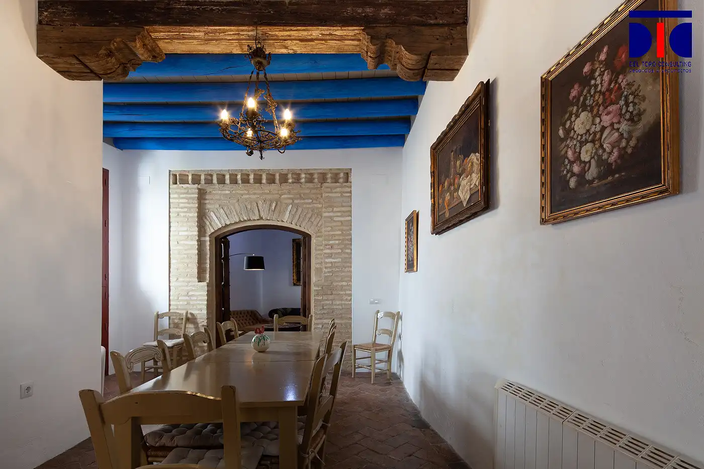 Comedor de Finca rústica en venta en Carmona con Aire acondicionado, Calefacción y Jardín privado