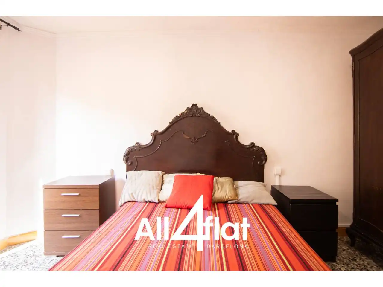 Bedroom of Flat for rent in Barcelona  with Air Conditioner, Heating and Furnished