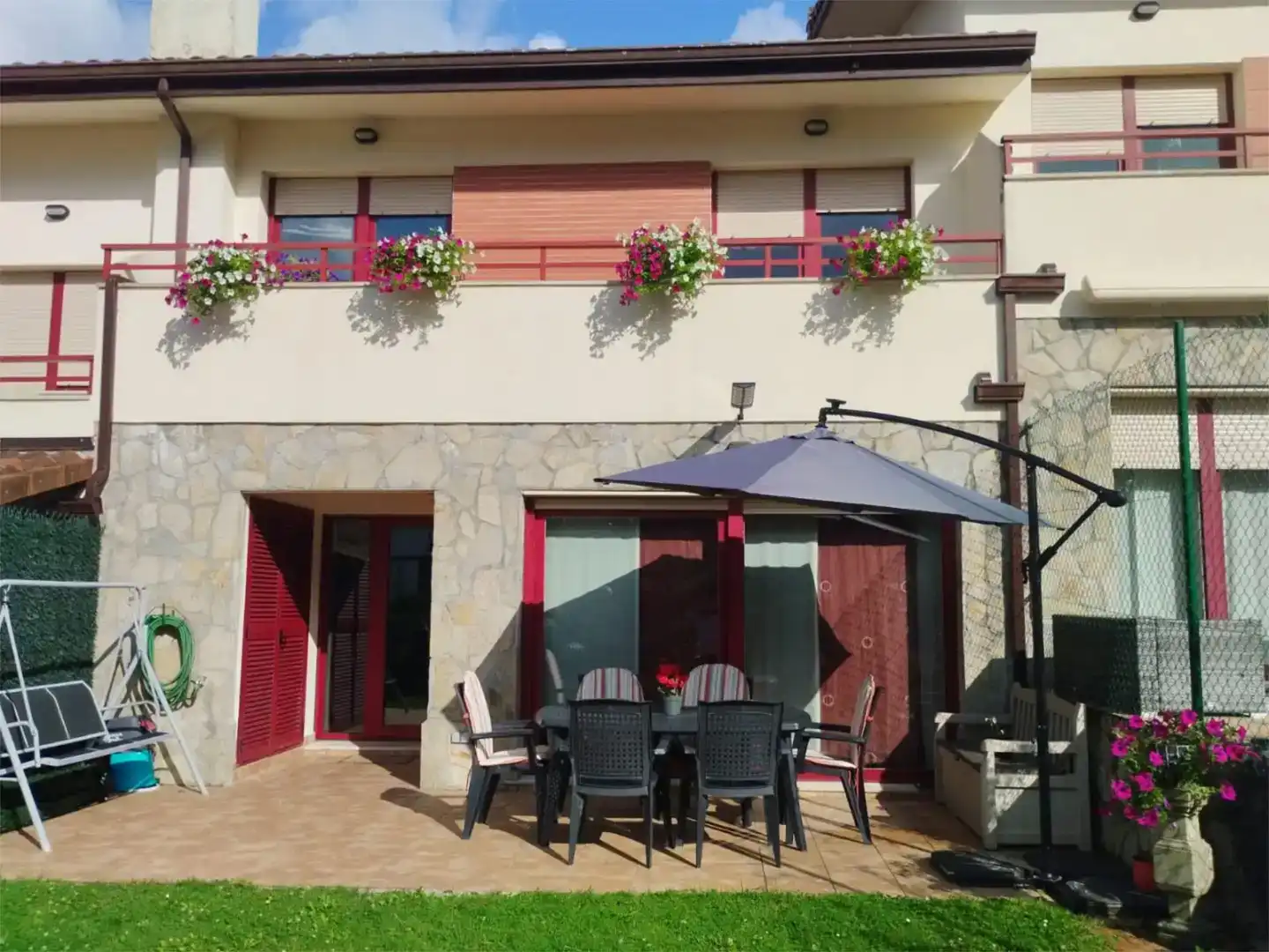Terrace of Detached homes for rent in Areatza  with Private garden, Parquet flooring and Furnished