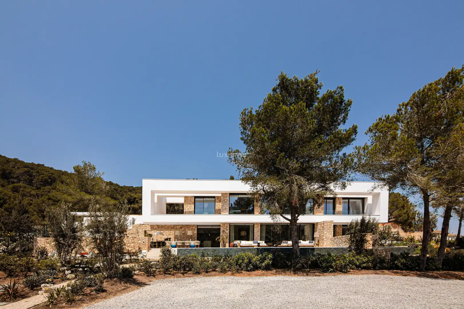 Vista exterior de Casa o xalet en venda en Santa Eulària des Riu amb Aire condicionat, Calefacció i Terrassa