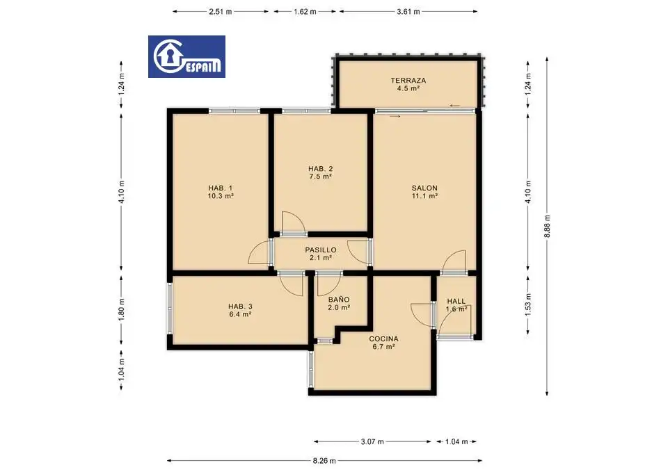 Piso en venta en Madrid con Terraza