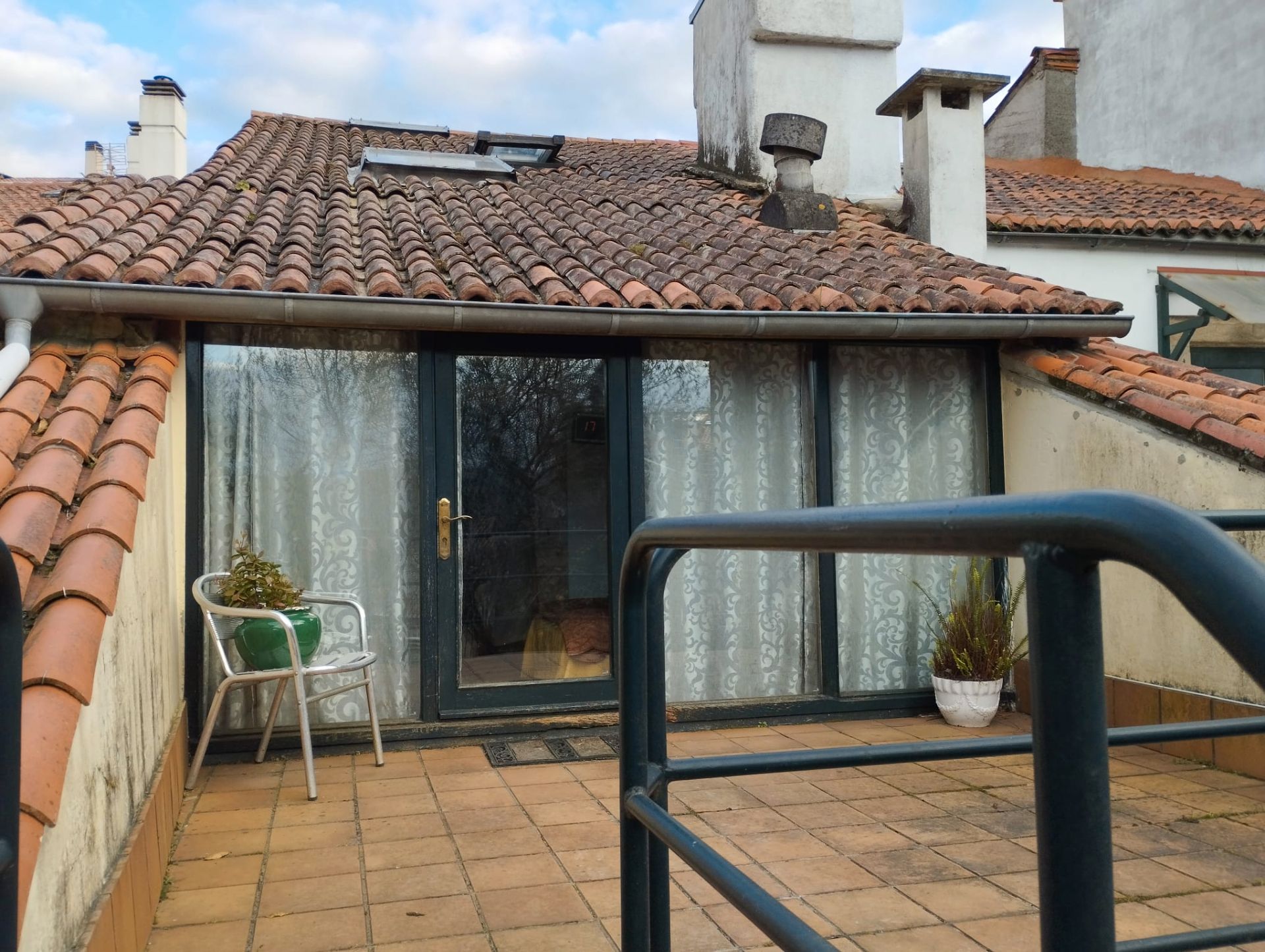 Terraza de Casa adosada en venta en Santiago de Compostela  con Calefacción, Terraza y Trastero