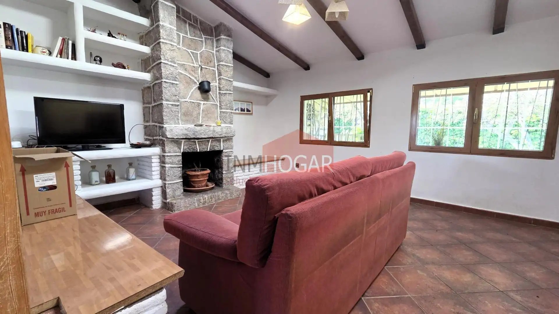 Sala de estar de Casa o chalet en venta en Herradón de Pinares con Calefacción, Terraza y Trastero